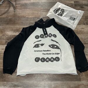 NWT homme femme mens L hoodie